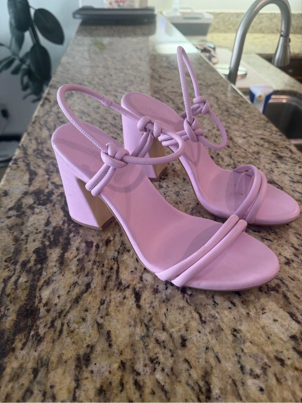 Steve Madden Lilac Knot-Strap Block Heel Sandals